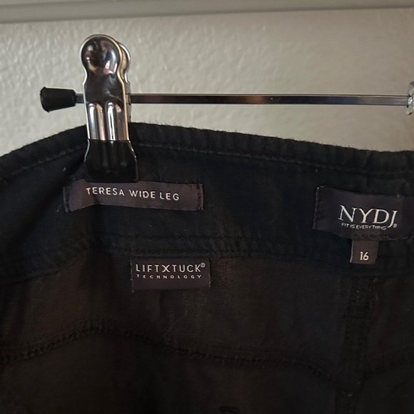 NYDJ Women's Midnight Flare Jeans Teresa Wide Leg, Lift Tuck High Rise - Picture 6 of 7